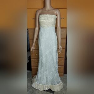 NWOT! For Love And Lemons Ivory Lace And Pink Dress SIZE S